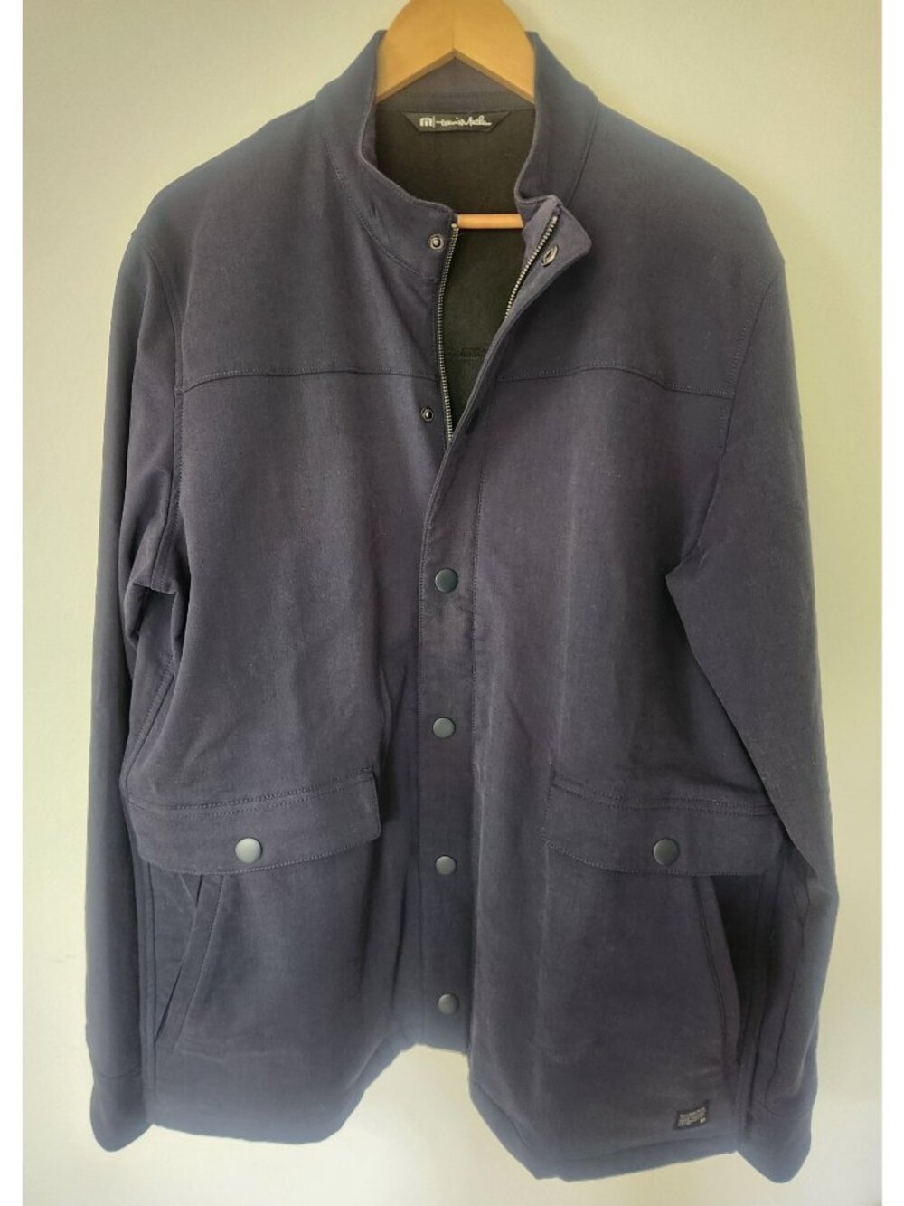 Travis Mathew Men's Sz. L Navy Blue Zip/Button Up Jacket